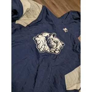 Vintage Starter‎ Penn State Lions Puffer Anorak Jacket Navy Blue XL 90s READ